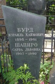 Бурд Израиль Хаймович, Москва, Востряковское кладбище